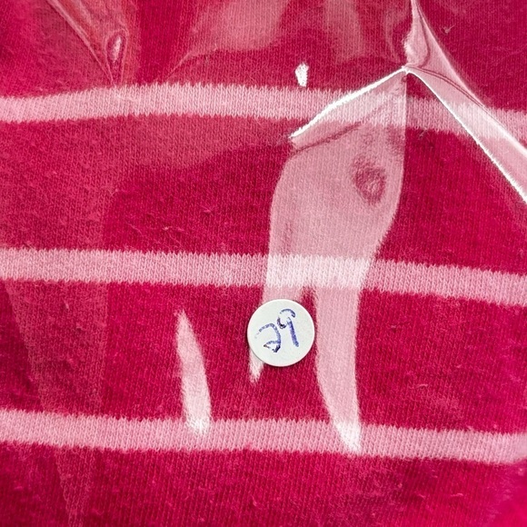 Pekkle Pink and White Stripe Pajama 18 Months with 2 Puppy Appliqués 100% Cotton - Picture 9 of 10
